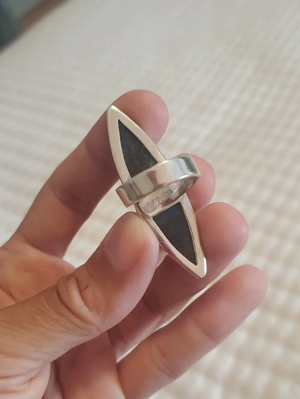 Striking Sterling Silver Ring - Women Jewelry